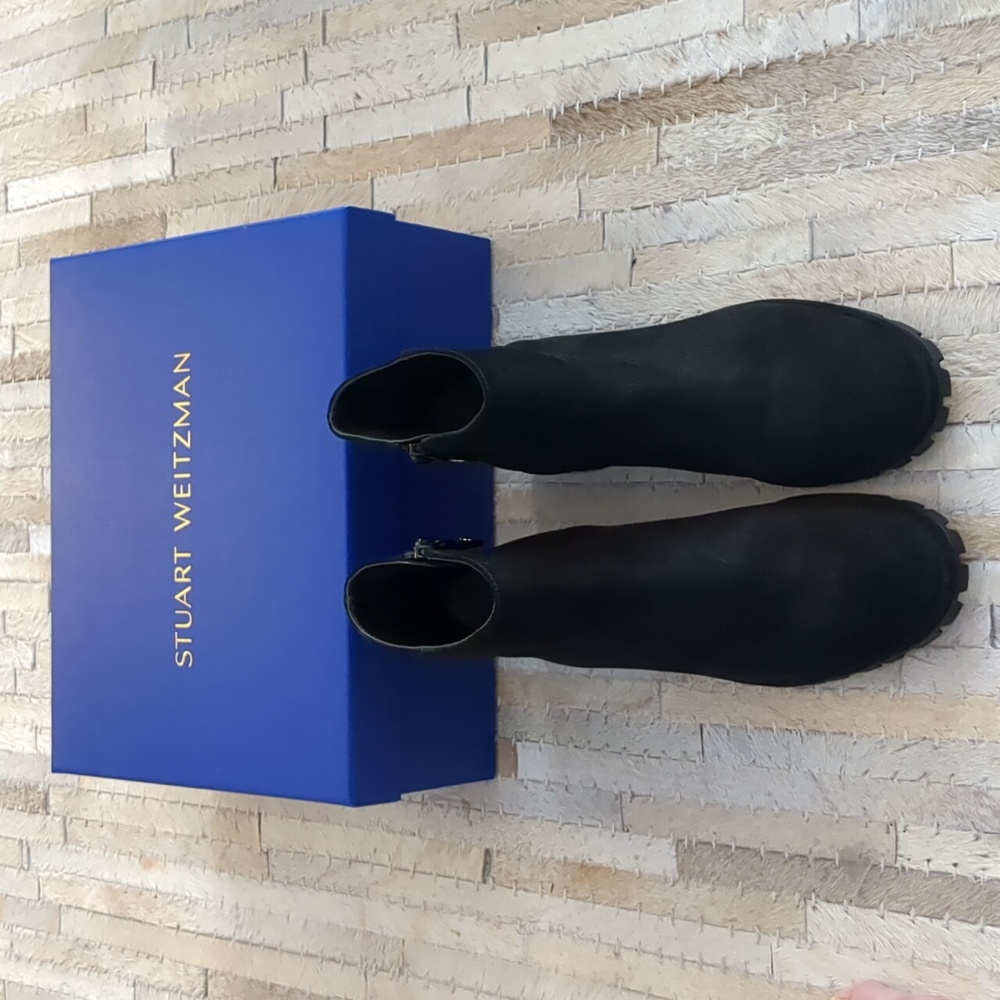 Stuart Weitzman Maelie Black Sport Suede Boots - Picture 8 of 10